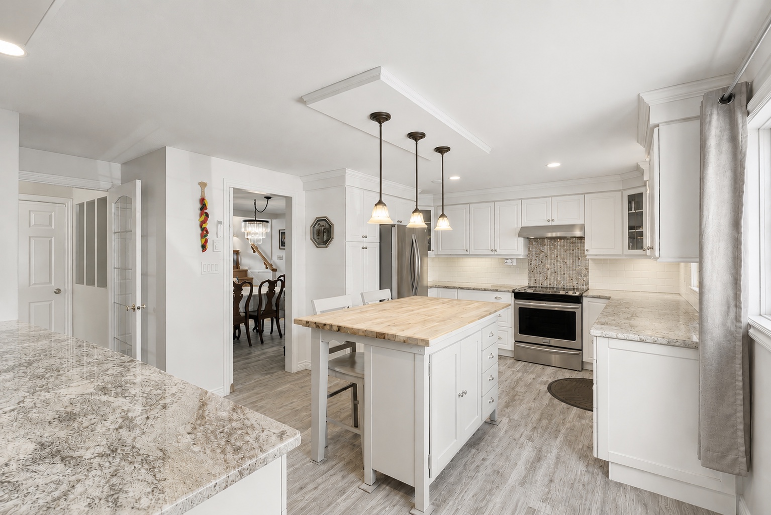 Kitchen island and cabinetry