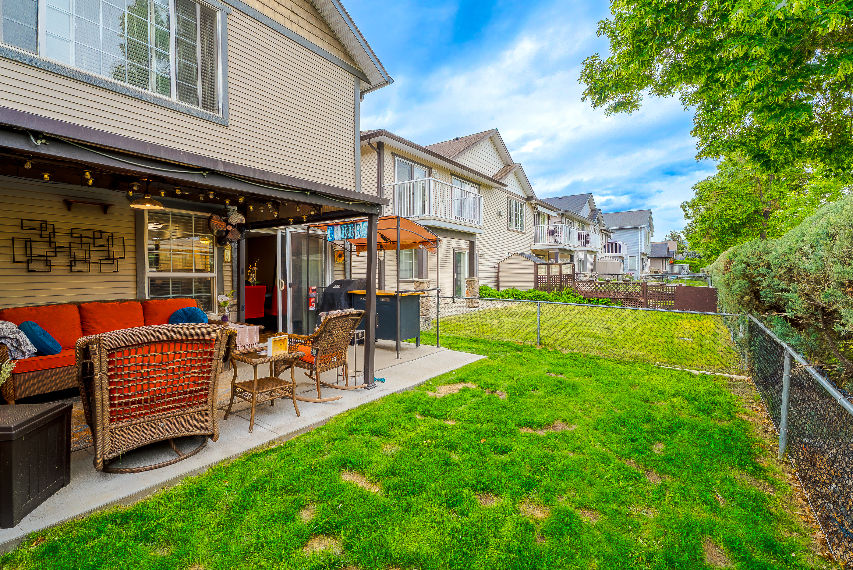 Outdoor space at the Greenfield Avenue townhouse