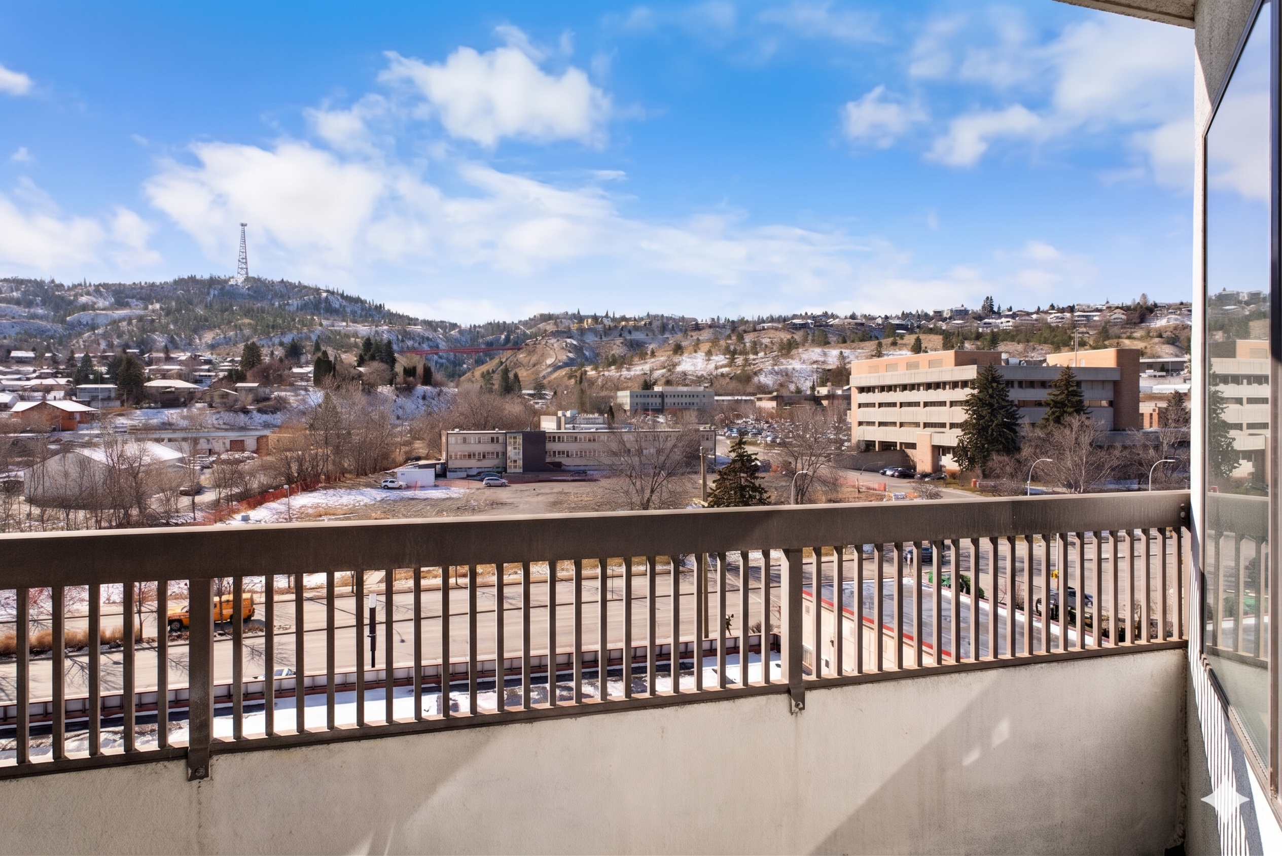 Downtown Kamloops cityscape from the unit